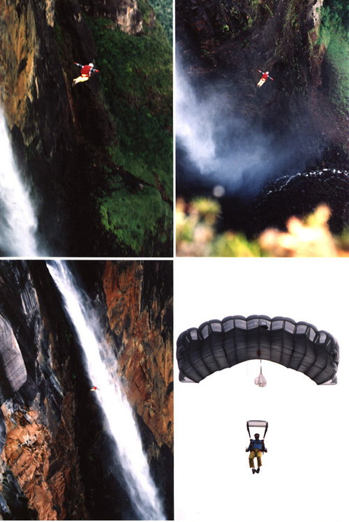 base jump, angel falls venezuela